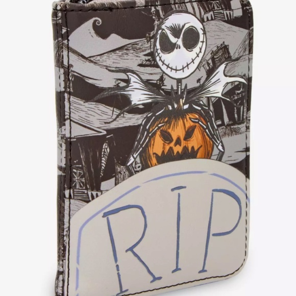 Loungefly Nightmare Before Christmas Jack RIP Glow-In-The-Dark Wallet NEW - Picture 8 of 10